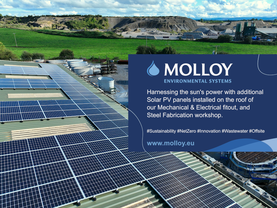 Molloy M&E fitout workshop harnessing the sun's power