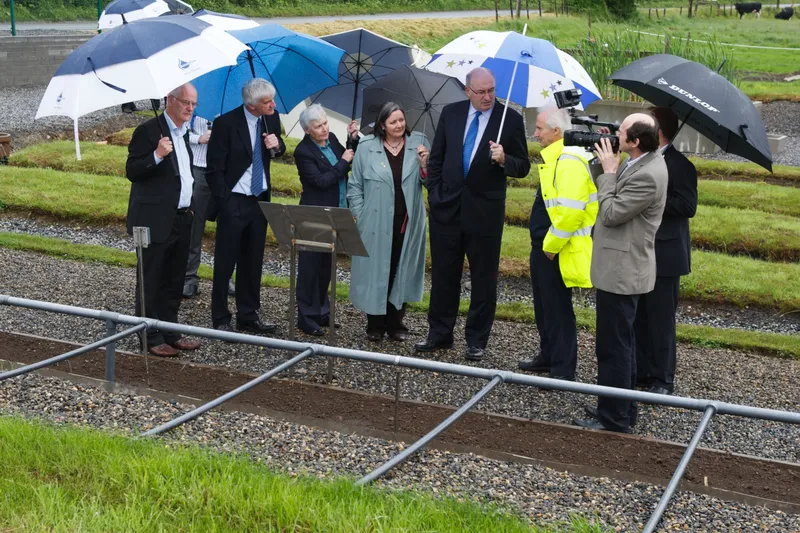 Minister Hogan touring outdoor demonstration area