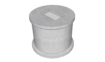 Precast concrete tank - P+2