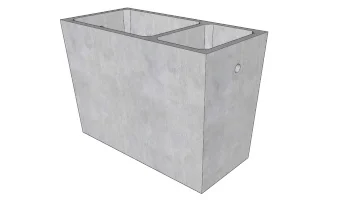 Sewage treatment system - U septic tank